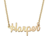 925 Sterling Silver Personalized Tiny Cursive Name Necklace Adjustable 16”-20”