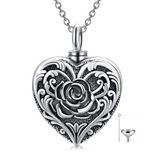Sunflower Cremation Jewelry for Ashes Sterling Silver Urn Necklace for Ashes Women Men Cherish Memories Jewelry to Keep Someone Near to You