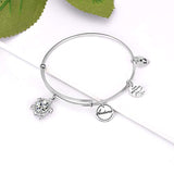 Love Sea Turtle Bracelets Sterling Silver Tortoise Wire Bangles Beach Jewelry