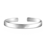 925 Sterling Silver Personalized Engravable Bangle - Large
