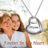 925 Sterling Silver Forever in My Heart Angel Wing Memorial Pendant for mom&dad with Filling Kit Cremation Urn Necklace for Ashes Urn Jewelry