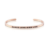 Love Series Customized Engraved Personalized Bangle Bracelet