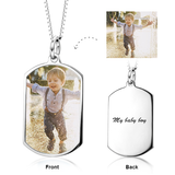 14K Gold -Color Photo Personalized Adjustable 16”-20”