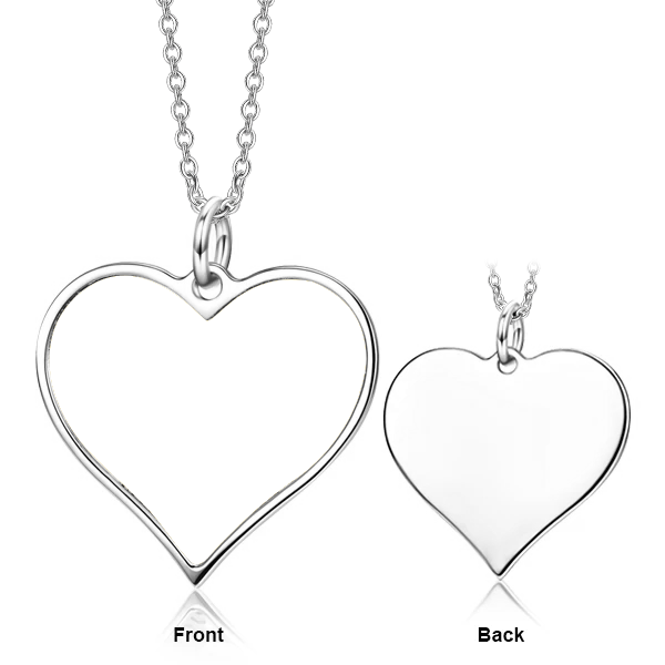 925 Sterling Silver Personalized Color Photo Necklace Adjustable 16”-20”