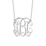 Copper Personalized  Monogram Necklace Adjustable 18”-20”