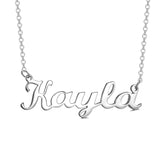 Kayla - Copper/925 Sterling silver Personalized Any Name Choker Necklace Adjustable 18”-20” Yellow Gold Plated