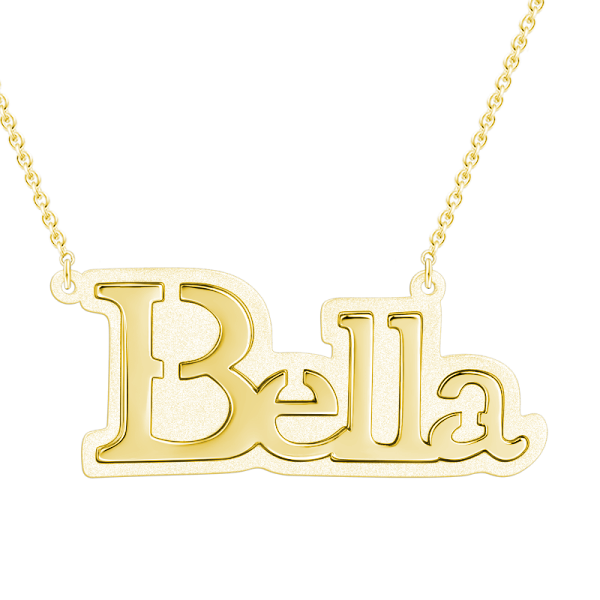 Sterling Silver Name Necklace Adjustable Chain 16"-20‘’