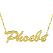 14k Gold Personalized Classic Name Necklace Adjustable Chain- White Gold/Yellow Gold/Rose Gold