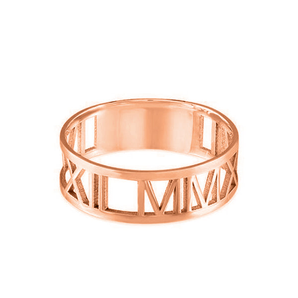 Copper/925 Sterling Silver Personalized Name Ring