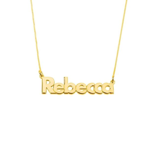 Rebecca - 925 Sterling Silver Personalized Name Necklace Adjustable 16”-20”