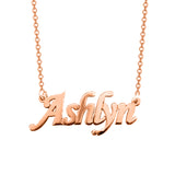 Ashlyn - 925 Sterling Silver Personalized Name Necklace Adjustable 16”-20”