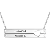 Write name on Jewellery Custom engraved personalized silver name necklace
