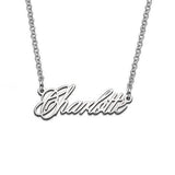 925 Sterling Silver Personalized Tiny Name Necklaces Adjustable Chain 16”-20”