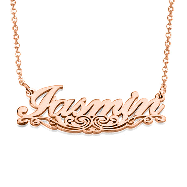 Iasmin - 925 Sterling Silver Personalized Underlined Name Necklace Adjustable Chain 16”-20"