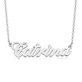 Catrina - 925 Sterling Silver Personalized Classic Name Necklace Adjustable Chain 16”-20"