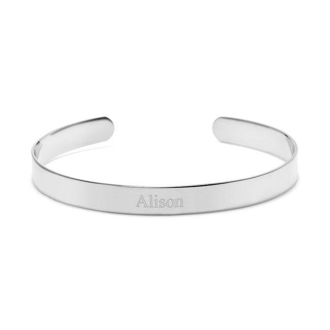 925 Sterling Silver Personalized Engravable Cuff