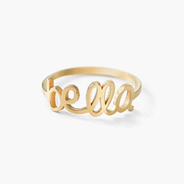 Copper/925 Sterling Silver Personalized Names Ring