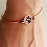 Engraved Pet Memorial- 925 Sterling Silver Personalized Name Bangle-Rose Gold Plated