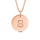 'One In A Million' Copper/925 Sterling Silver Personalized Initial Pendant Necklace-Adjustable 18”-20”