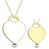 Put You In My Heart - 925 Sterling Silver Personalized Engraved Photo Necklaces Adjustable 16”-20”