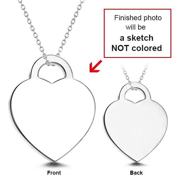 Personalized 14K Gold Adjustable 16”-20” Kids Engraved Photo Necklaces
