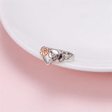 S925 Sterling Silver Hummingbird Urn Ring for Ashes Love Heart Keepsake Memorial Cremation Jewelry for Women